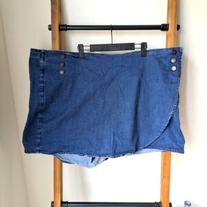 Modcloth Women's Denim Skorts - Size 3X